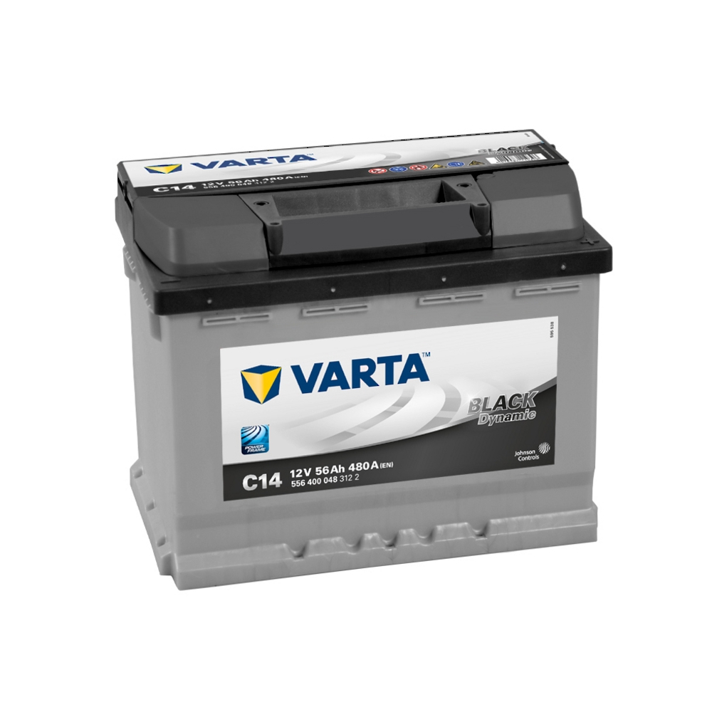 Varta Autobatterien-BLACK Dynamic-C14-12V-56AH-480A | Matamoto.de ...