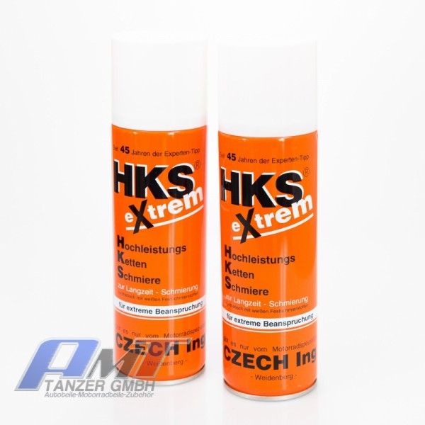 HKS extrem Hochleistungs Ketten Schmiere - Kettenspray Motorrad-Ketten-Spray  2x, Sonstiges, Pflegemittel und Öle