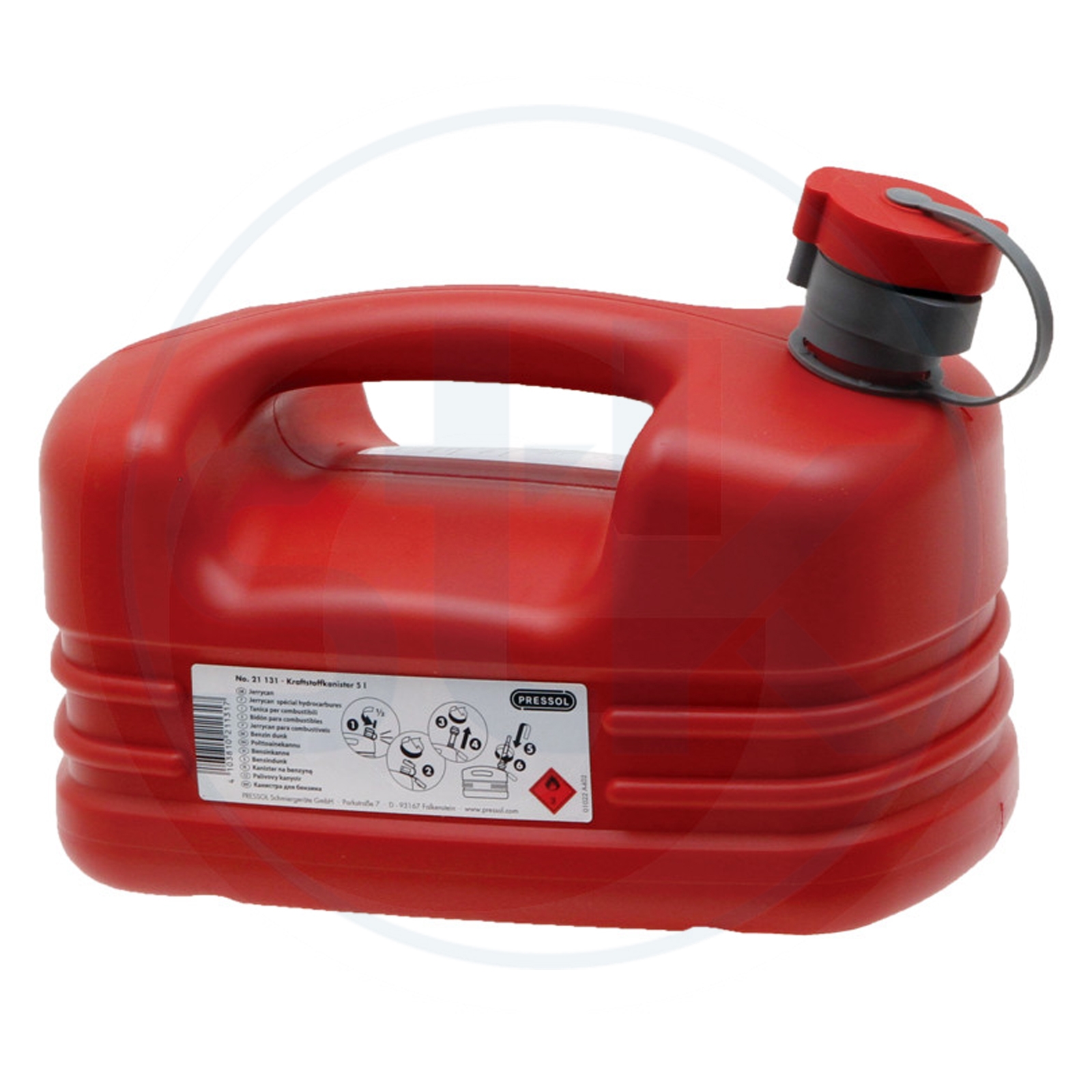 Pressol Kraftstoffkanister 5L Kanister Kunststoff rot